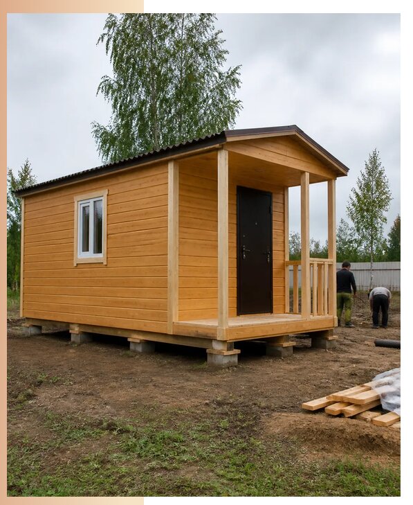 Недорогие дачные домики в Кулебаках с изготовлением и доставкой